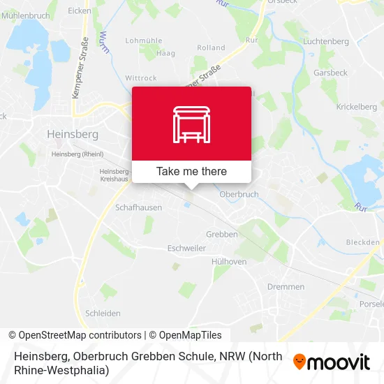 Карта Heinsberg, Oberbruch Grebben Schule