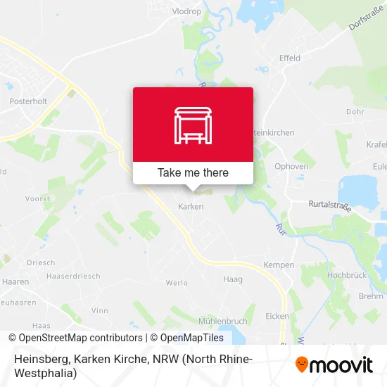 Карта Heinsberg, Karken Kirche