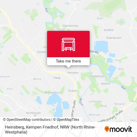 Heinsberg, Kempen Friedhof map