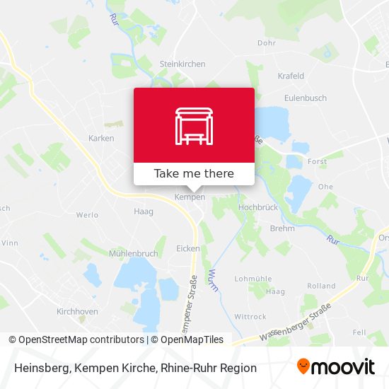 Heinsberg, Kempen Kirche map