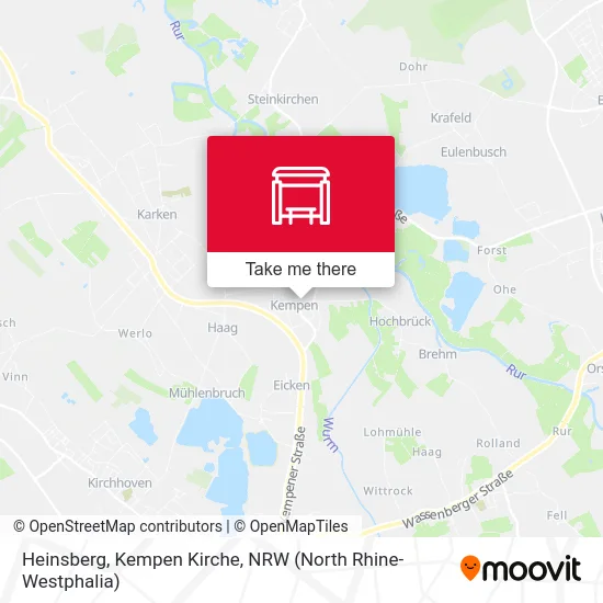 Карта Heinsberg, Kempen Kirche
