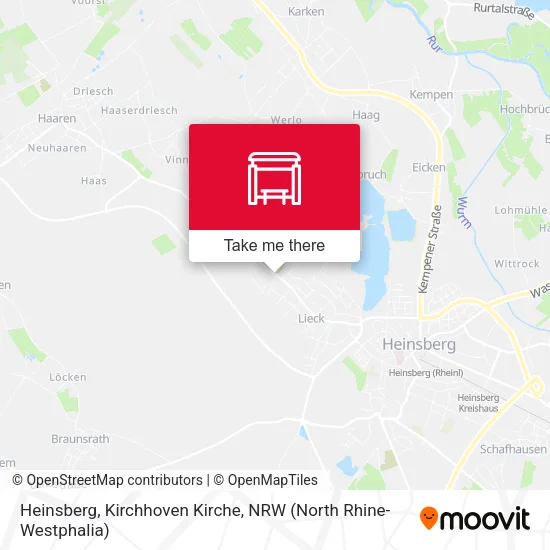 Карта Heinsberg, Kirchhoven Kirche