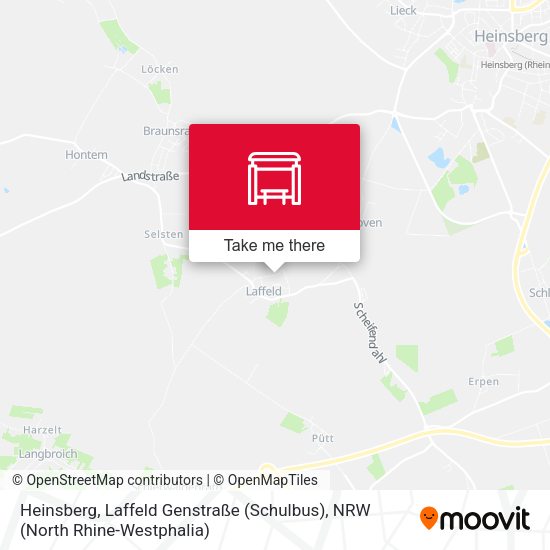 Карта Heinsberg, Laffeld Genstraße (Schulbus)