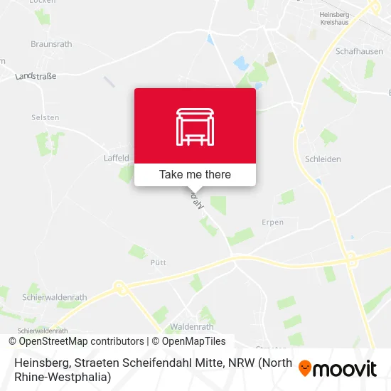 Карта Heinsberg, Straeten Scheifendahl Mitte