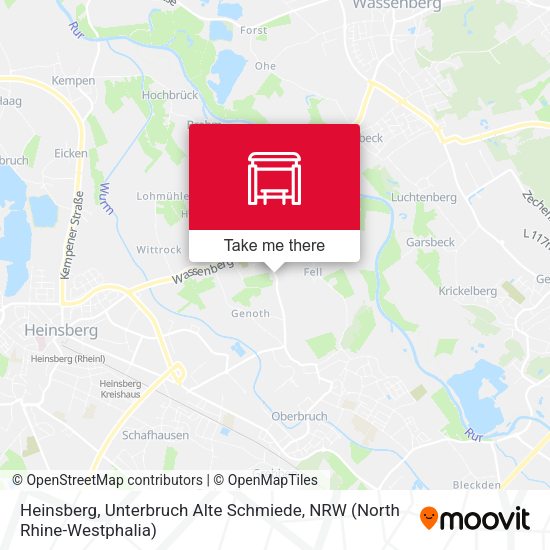 Карта Heinsberg, Unterbruch Alte Schmiede
