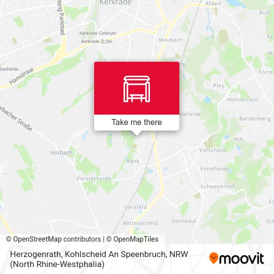 Карта Herzogenrath, Kohlscheid An Speenbruch