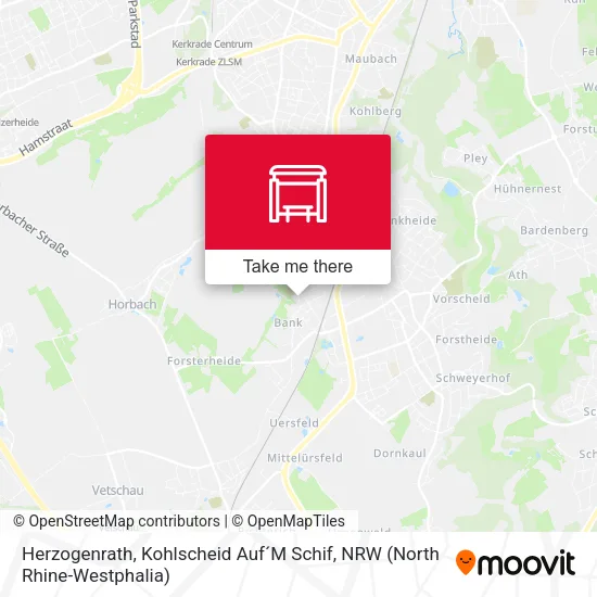 Карта Herzogenrath, Kohlscheid Auf´M Schif