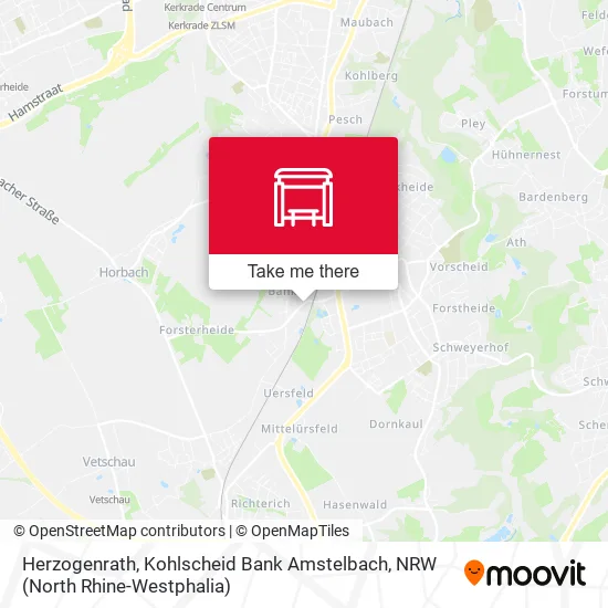 Карта Herzogenrath, Kohlscheid Bank Amstelbach