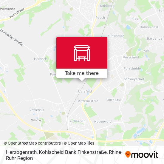 Herzogenrath, Kohlscheid Bank Finkenstraße map