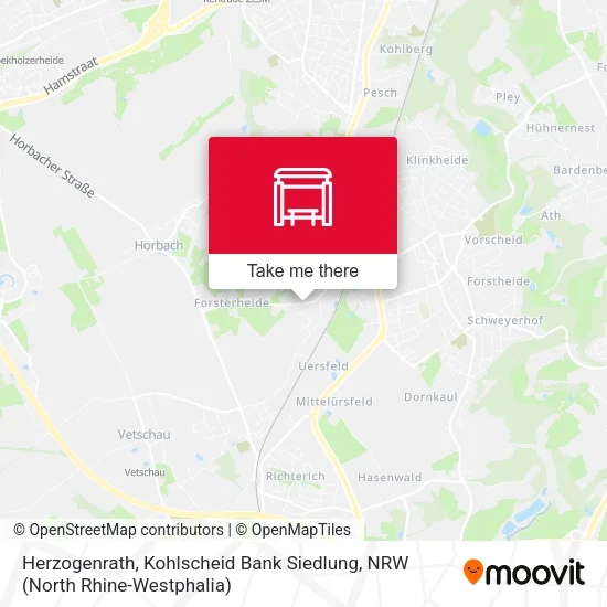 Карта Herzogenrath, Kohlscheid Bank Siedlung
