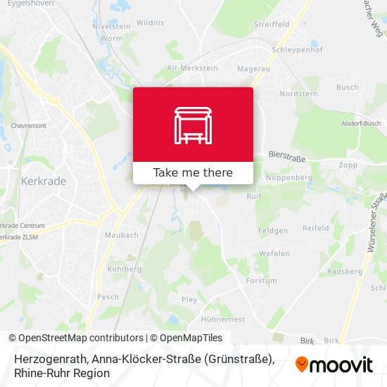 Herzogenrath, Anna-Klöcker-Straße (Grünstraße) map