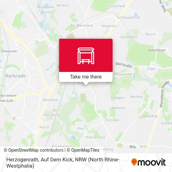 Карта Herzogenrath, Auf Dem Kick