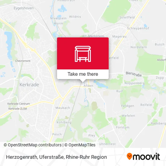 Карта Herzogenrath, Uferstraße