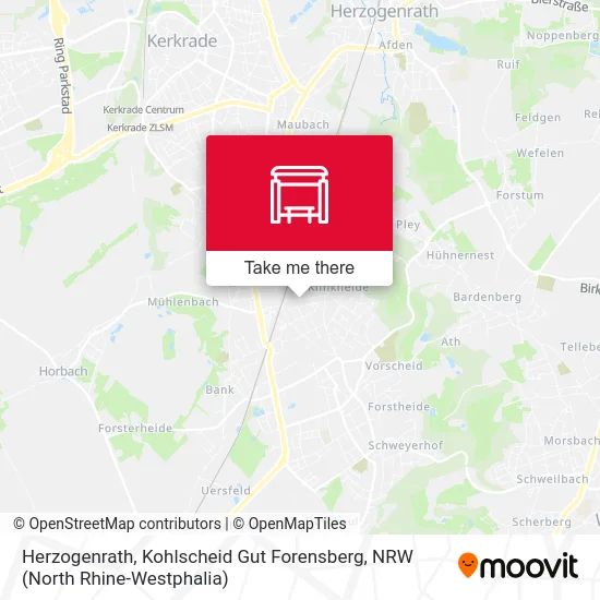 Карта Herzogenrath, Kohlscheid Gut Forensberg