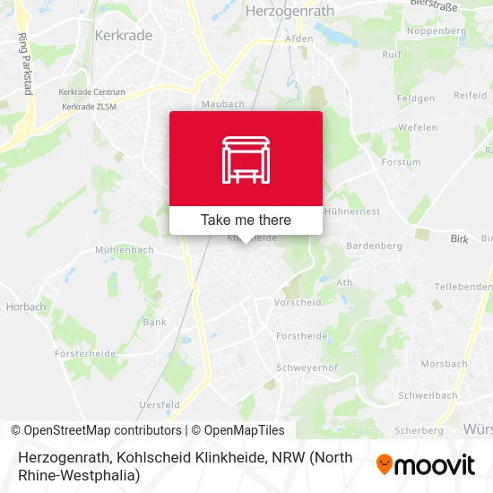 Карта Herzogenrath, Kohlscheid Klinkheide