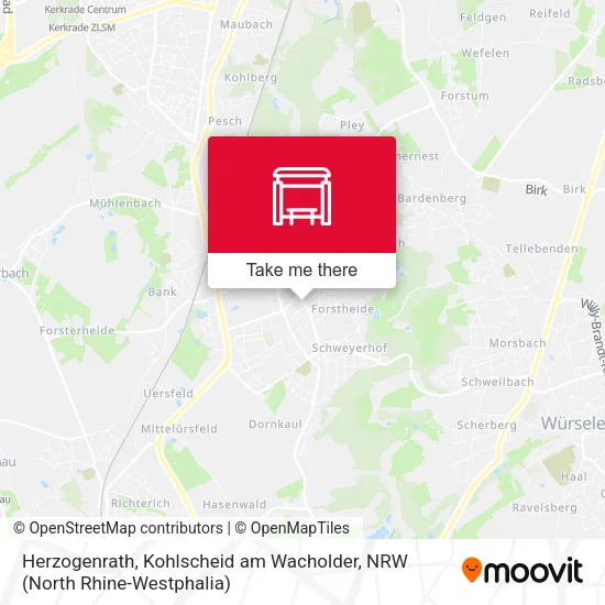 Карта Herzogenrath, Kohlscheid am Wacholder