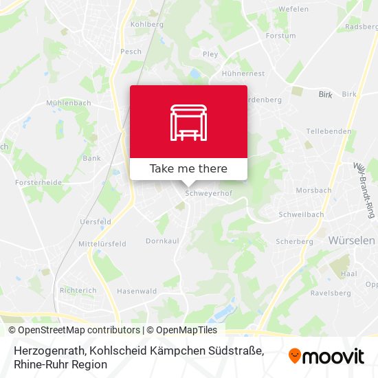 Herzogenrath, Kohlscheid Kämpchen Südstraße map