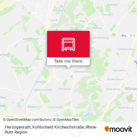 Herzogenrath, Kohlscheid Kircheichstraße map