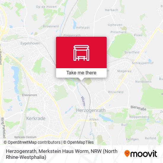 Herzogenrath, Merkstein Haus Worm map