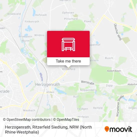 Карта Herzogenrath, Ritzerfeld Siedlung