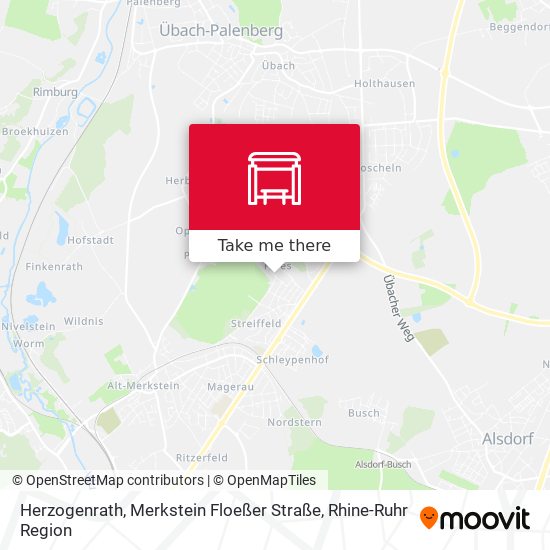 Herzogenrath, Merkstein Floeßer Straße map