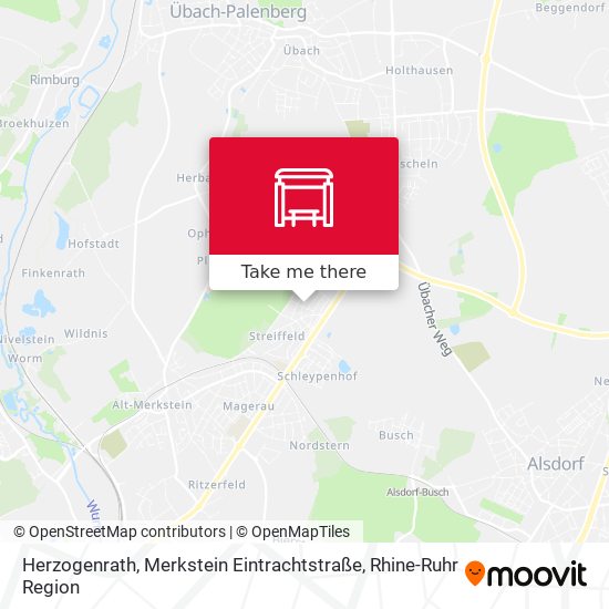Herzogenrath, Merkstein Eintrachtstraße map