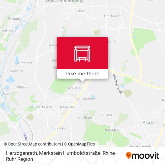 Herzogenrath, Merkstein Humboldtstraße map