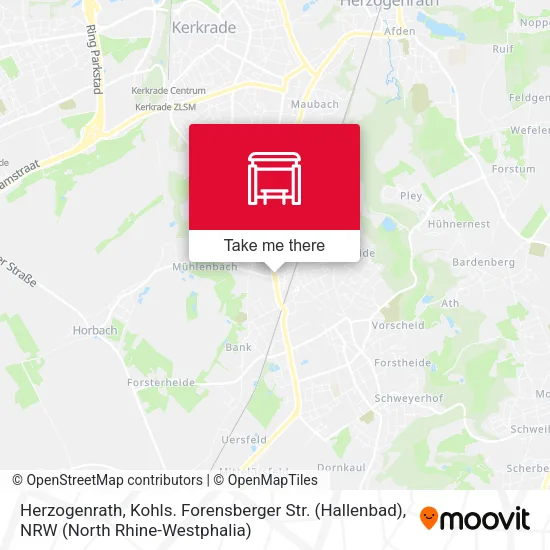 Карта Herzogenrath, Kohls. Forensberger Str. (Hallenbad)