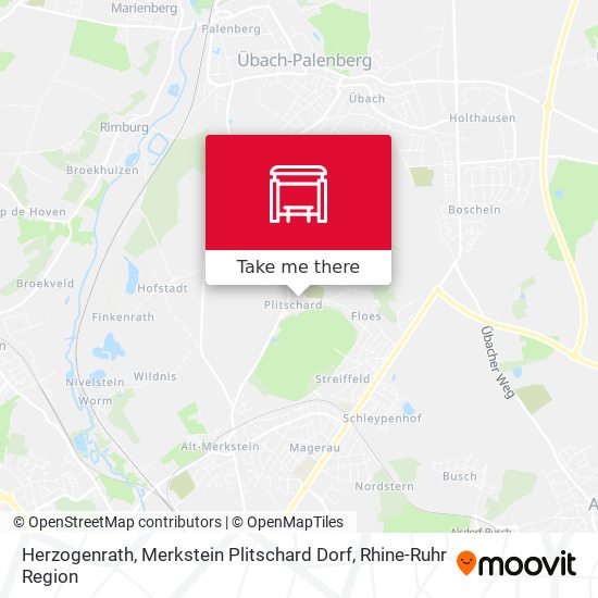 Herzogenrath, Merkstein Plitschard Dorf map