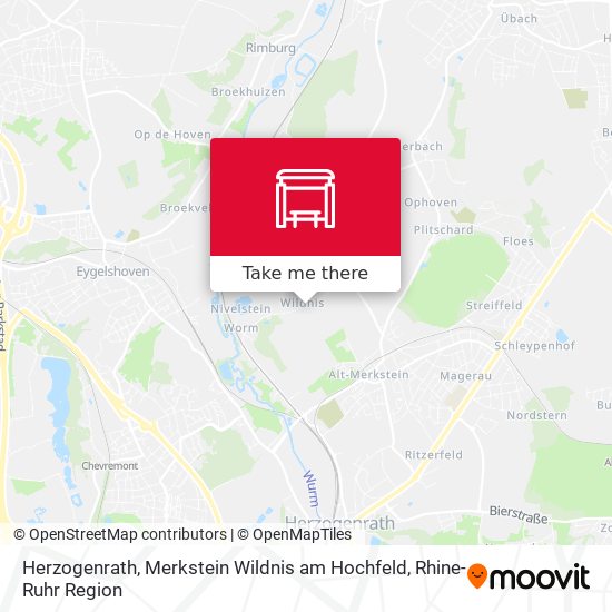 Herzogenrath, Merkstein Wildnis am Hochfeld map