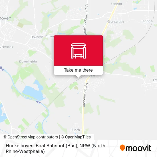 Карта Hückelhoven, Baal Bahnhof (Bus)