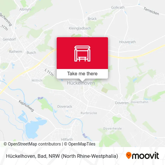 Карта Hückelhoven, Bad