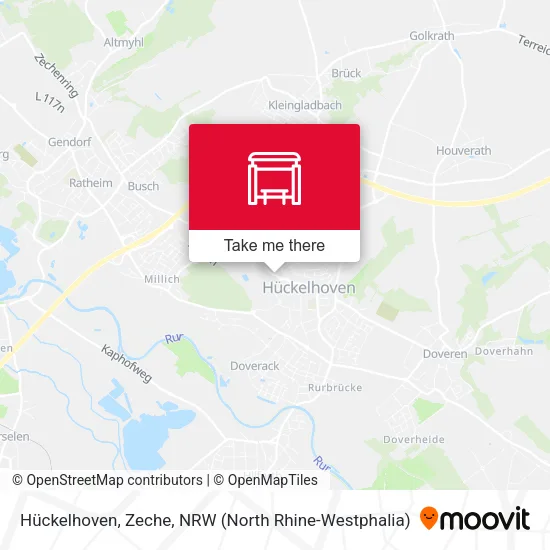 Карта Hückelhoven, Zeche