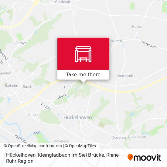 Hückelhoven, Kleingladbach Im Siel Brücke map
