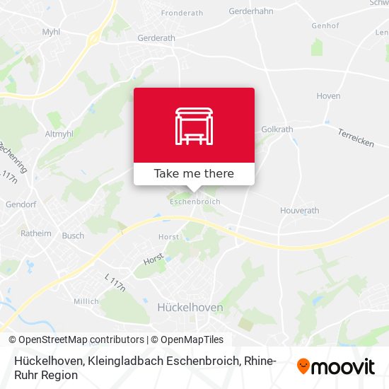 Hückelhoven, Kleingladbach Eschenbroich map