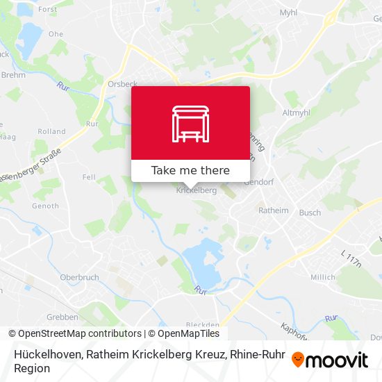Hückelhoven, Ratheim Krickelberg Kreuz map