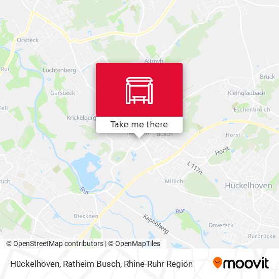 Hückelhoven, Ratheim Busch map