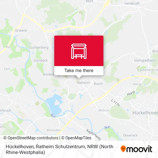 Карта Hückelhoven, Ratheim Schulzentrum