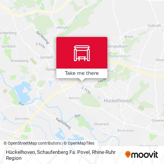 Hückelhoven, Schaufenberg Fa. Povel map