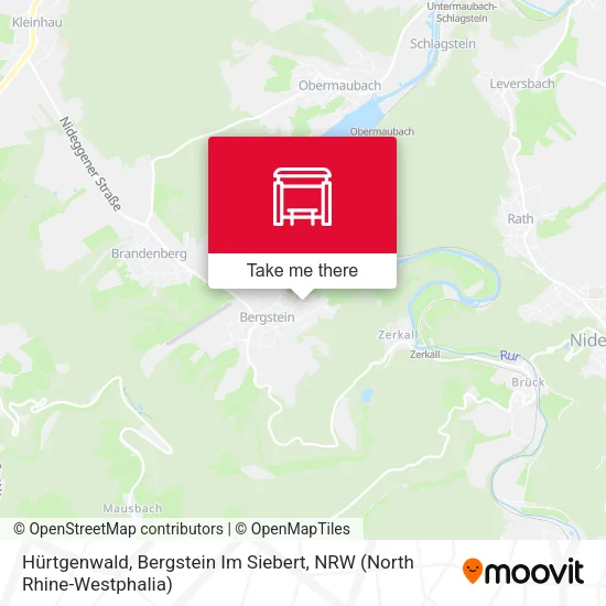 Карта Hürtgenwald, Bergstein Im Siebert