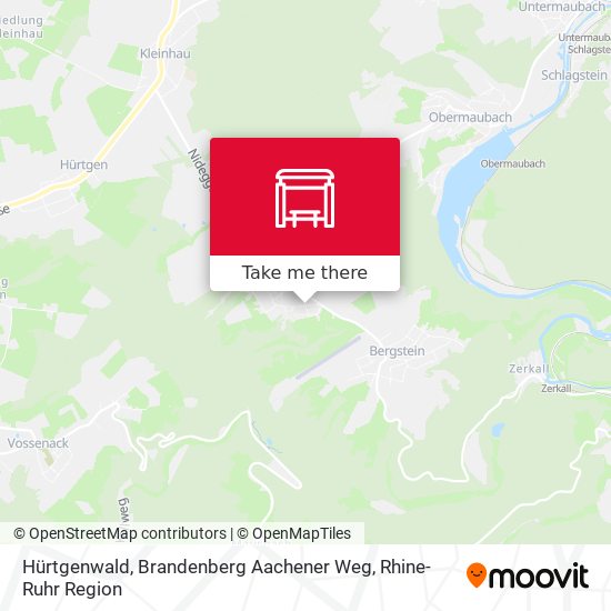 Hürtgenwald, Brandenberg Aachener Weg map