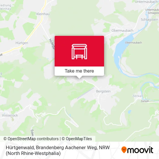 Карта Hürtgenwald, Brandenberg Aachener Weg