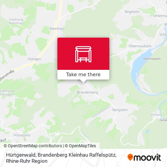 Hürtgenwald, Brandenberg Kleinhau Raffelspütz map