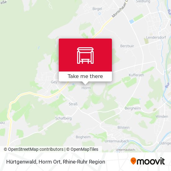 Hürtgenwald, Horm Ort map