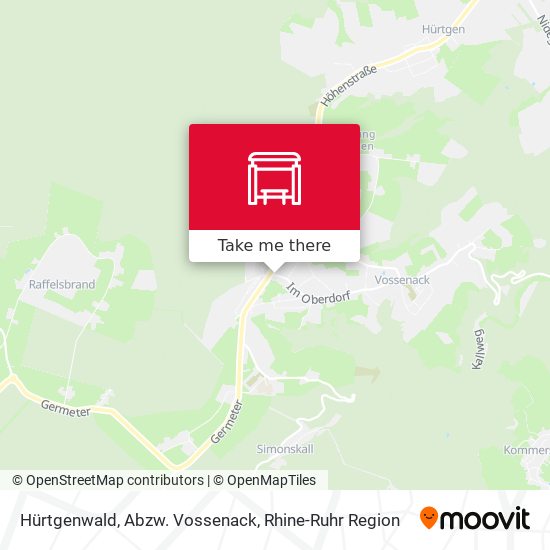 Hürtgenwald, Abzw. Vossenack map