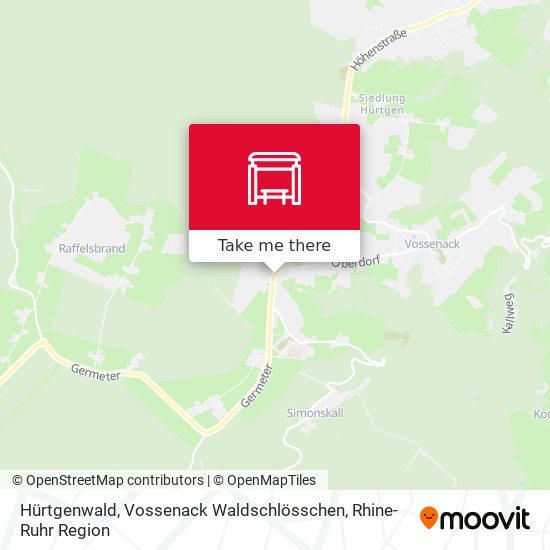 Hürtgenwald, Vossenack Waldschlösschen map