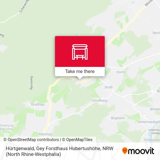 Карта Hürtgenwald, Gey Forsthaus Hubertushöhe