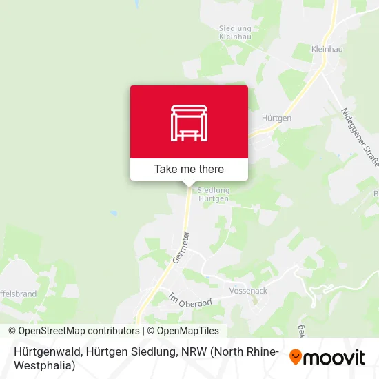 Карта Hürtgenwald, Hürtgen Siedlung