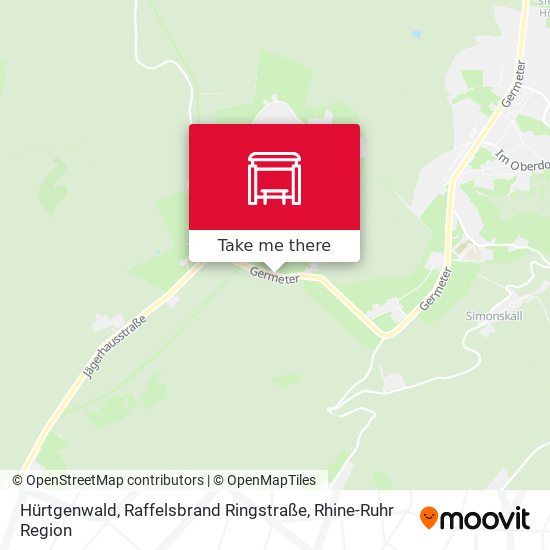 Hürtgenwald, Raffelsbrand Ringstraße map