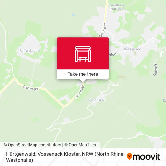 Карта Hürtgenwald, Vossenack Kloster